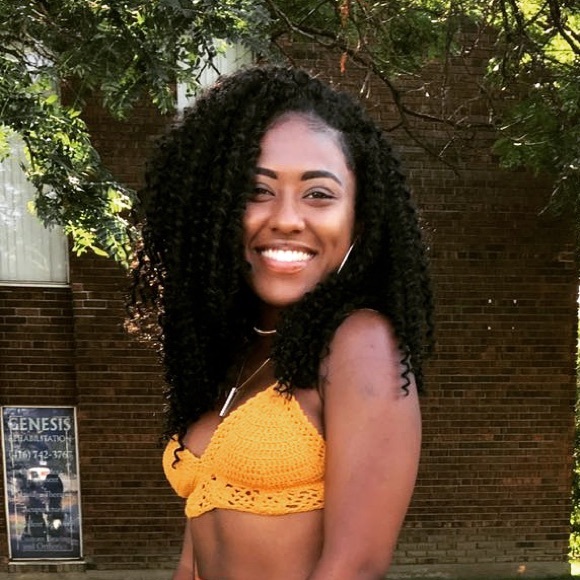 Crocheted Bralette - Mustard Yellow - Picture 1 of 1